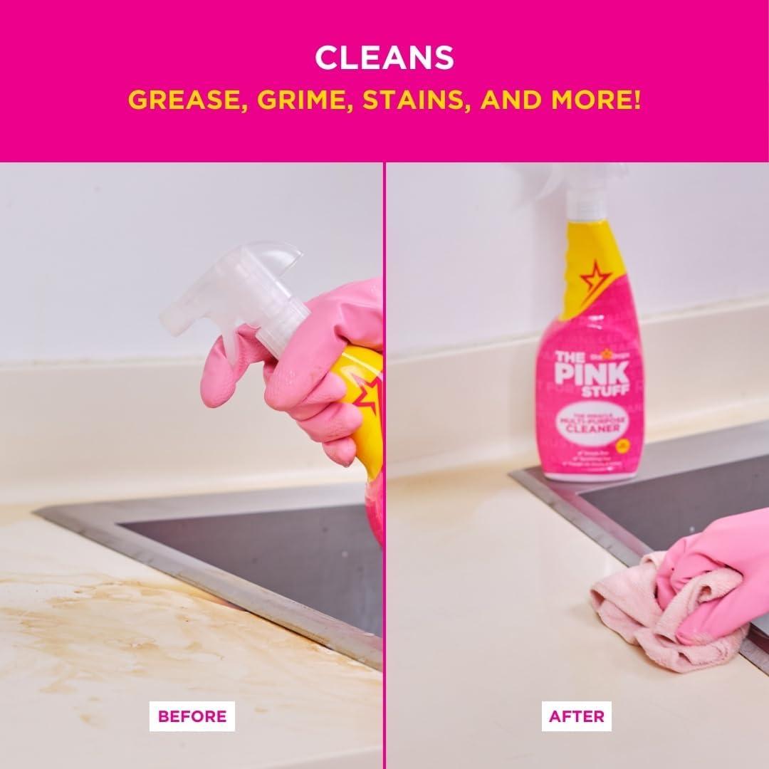 image:imageStardrops The Pink Stuff The Miracle MultiPurpose Cleaning Spray 750ml 3Pack Bundle 3 MultiPurpose Spray253 Fl Oz Pack of 2