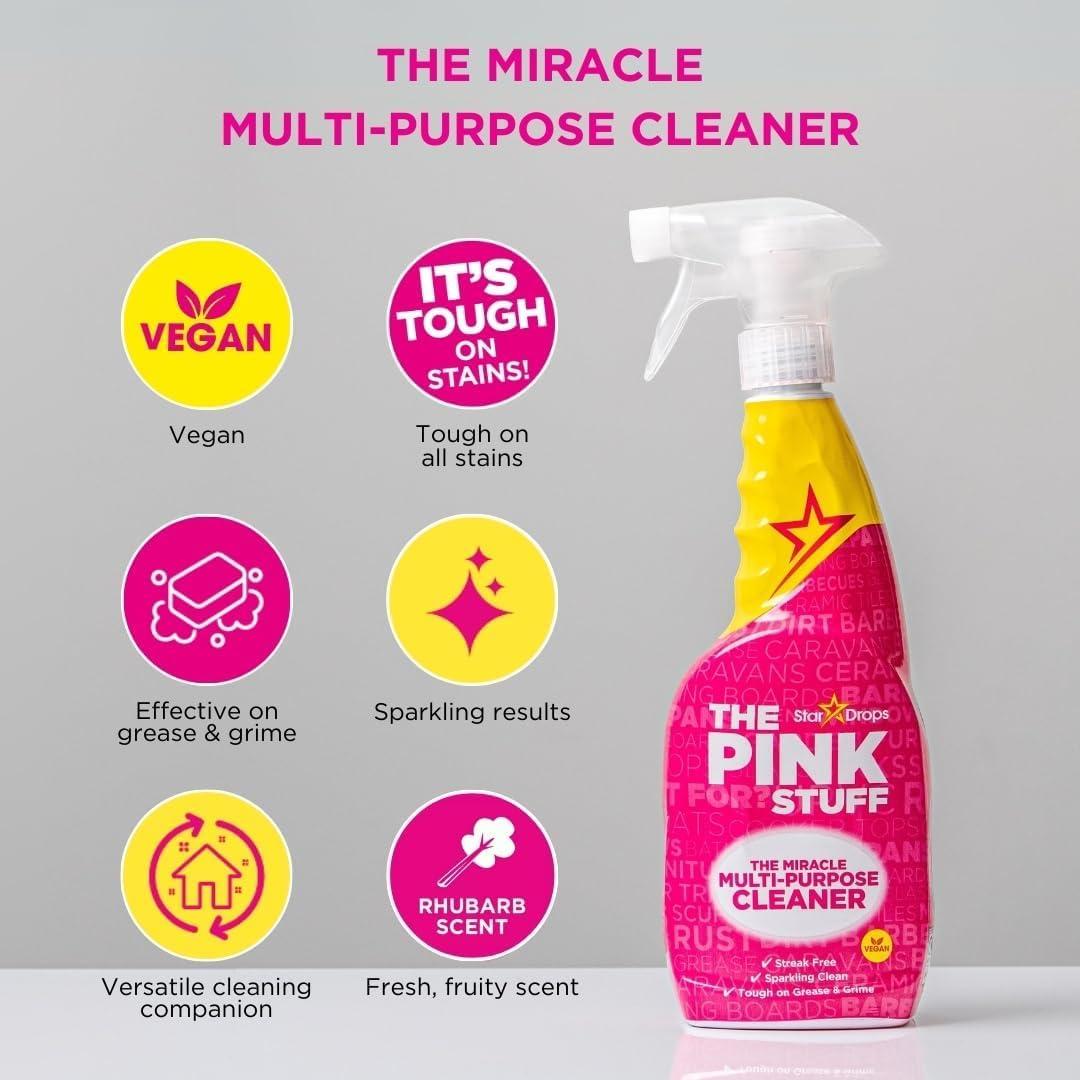 image:imageStardrops The Pink Stuff The Miracle MultiPurpose Cleaning Spray 750ml 3Pack Bundle 3 MultiPurpose Spray253 Fl Oz Pack of 2