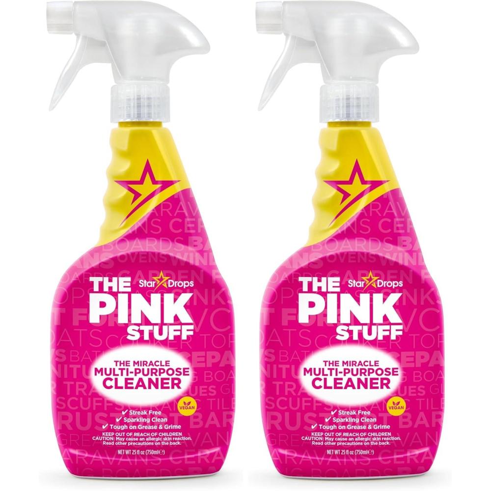 image:imageStardrops The Pink Stuff The Miracle MultiPurpose Cleaning Spray 750ml 3Pack Bundle 3 MultiPurpose Spray253 Fl Oz Pack of 2