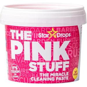 Stardrops – The Pink Stuff Miracle Cleaning Paste & SQeeZY Scrubber Sponge Bundle – All-Purpose, Non-Scratch Cleaner for Kitchens, Bathrooms, Walls, Floors, Pots, Grout, and More(17.63 Ounce (Pack of 1))