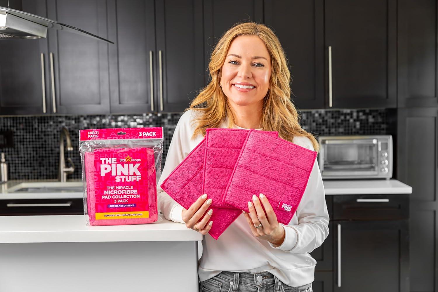 image:imageStardrops The Pink Stuff Miracle Microfibre Pad Collection 3 Pack3 Pack