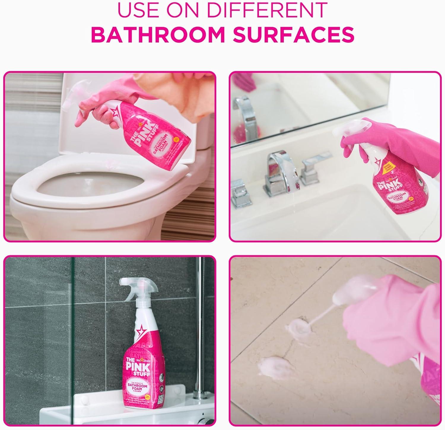 image:imageStardrops The Pink Stuff The Miracle Bathroom Foam Spray 2536 Fl Oz 10Pack Full Case