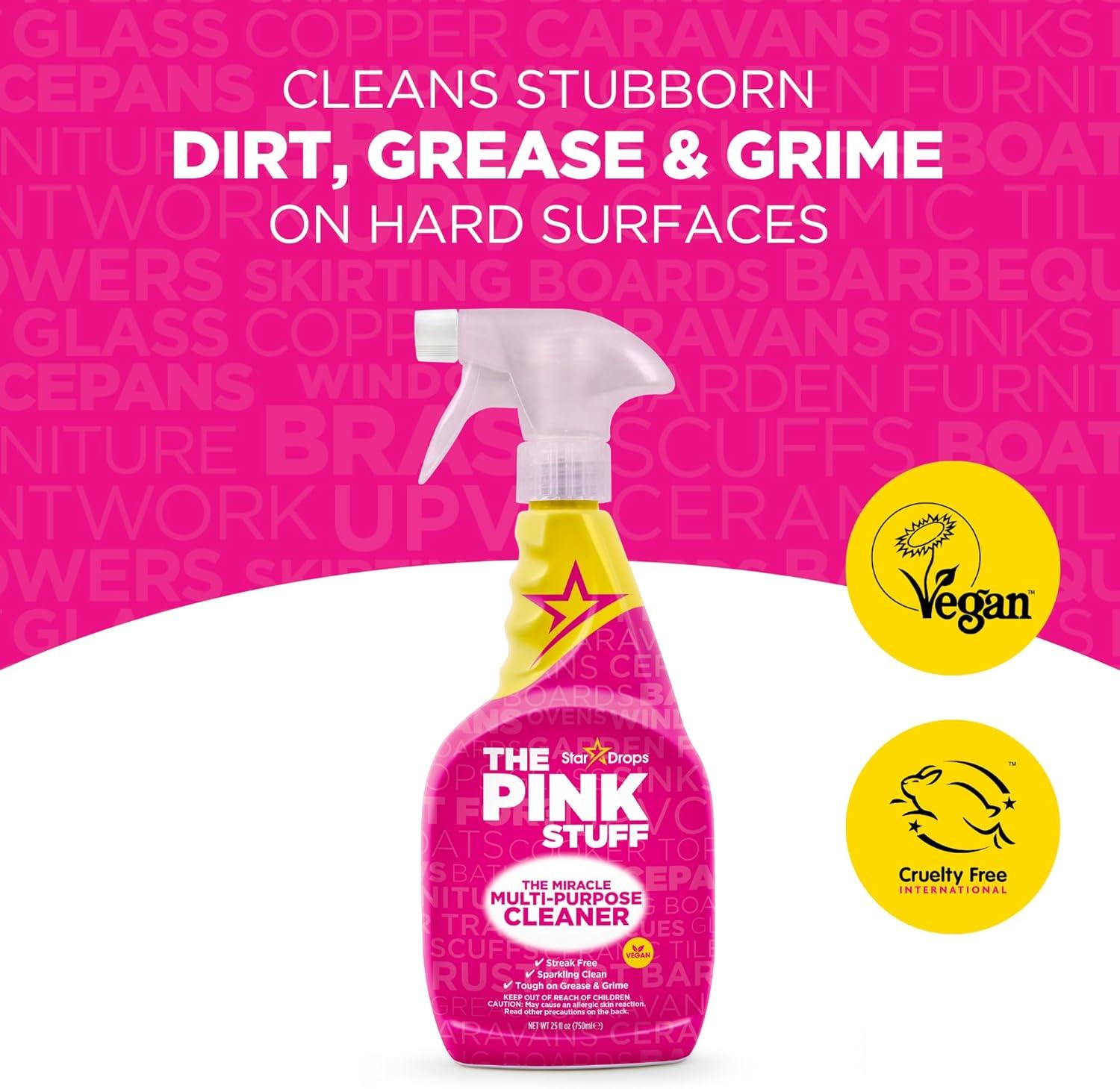 image:imageStardrops The Pink Stuff The Miracle Cleaning Paste MultiPurpose Spray And Bathroom Foam 3Pack Bundle