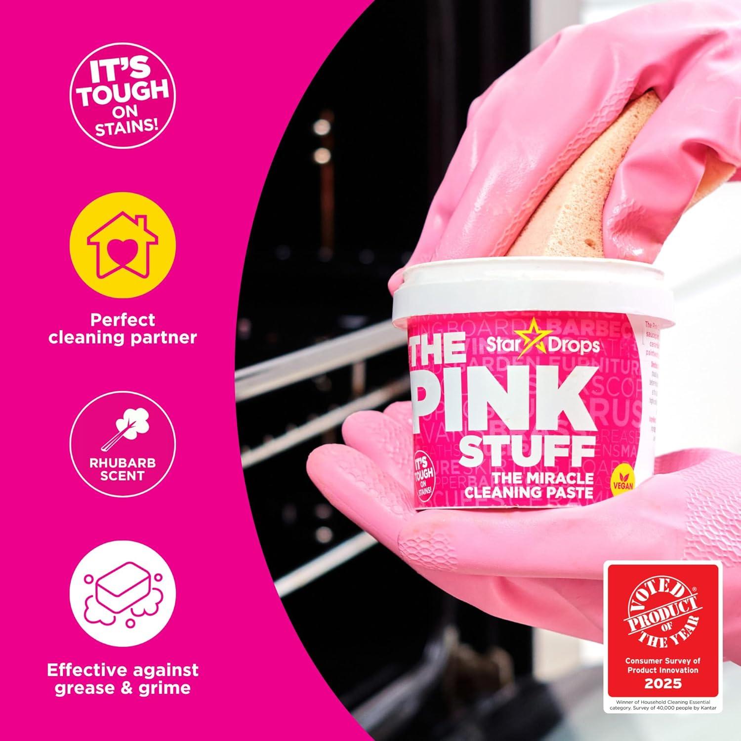 image:imageStardrops The Pink Stuff The Miracle Cleaning Paste MultiPurpose Spray And Bathroom Foam 3Pack Bundle