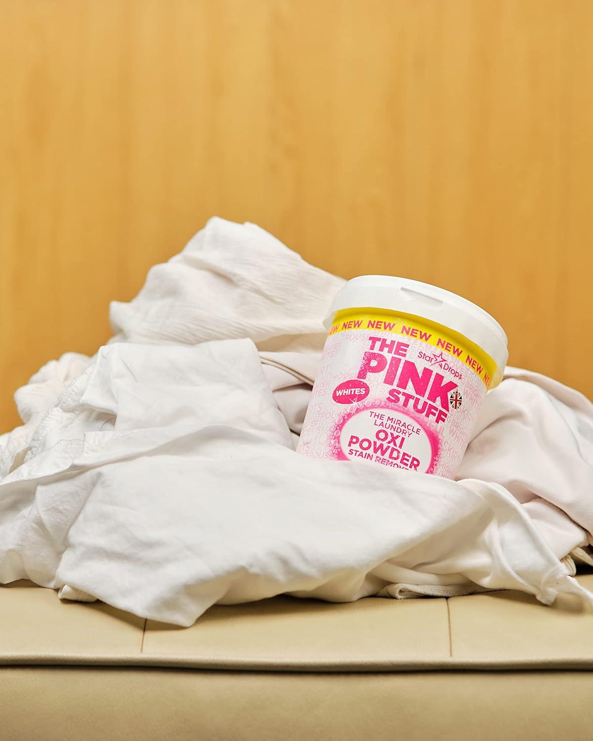 image:imageStardrops The Pink Stuff The Miracle Laundry Oxi Powder Stain Remover For Whites Bundle 2 Whites Powder 440 Pound Pack of 2 PS2LW3527 Ounce Pack of 2