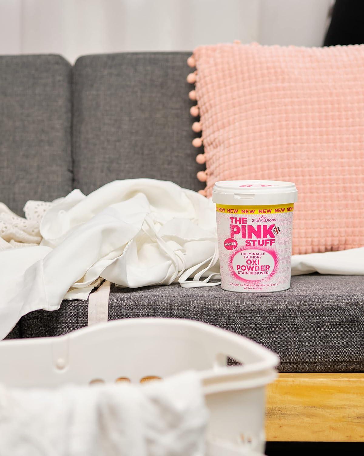 image:imageStardrops The Pink Stuff The Miracle Laundry Oxi Powder Stain Remover For Whites Bundle 2 Whites Powder 440 Pound Pack of 2 PS2LW3527 Ounce Pack of 2