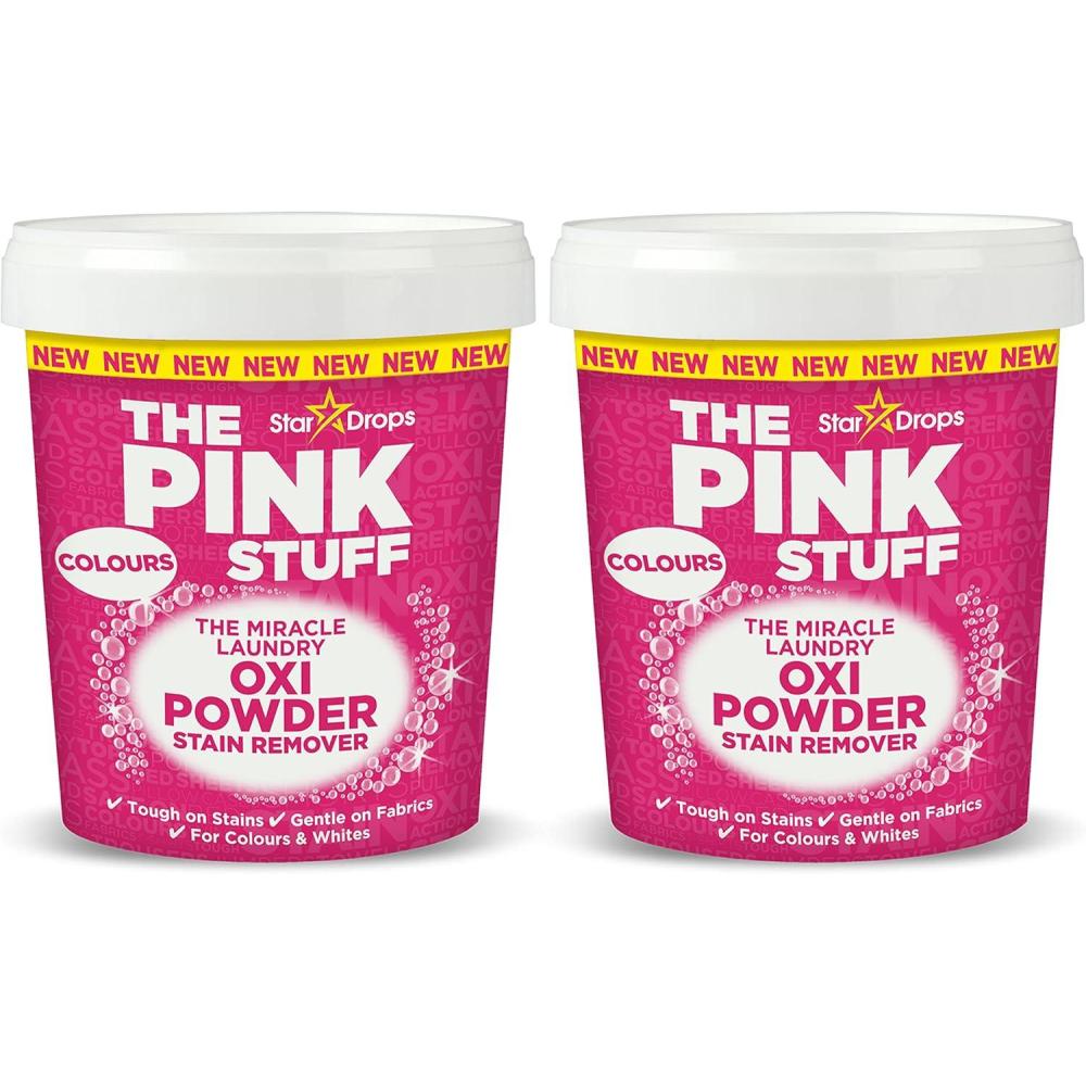 image:imageStardrops  The Pink Stuff  The Miracle Laundry Oxi Powder Stain Remover For Colors Bundle 2 Colors Powder PS2LC7054 Ounce Pack of 1