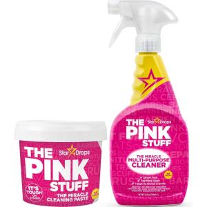 Stardrops – The Pink Stuff – The Miracle Cleaning Paste and Multi-Purpose Spray 2-pack Bundle (1 Cleaning Paste, 1 Multi-Purpose Spray)