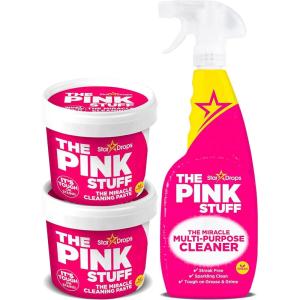 Stardrops – The Pink Stuff – The Miracle Cleaning Paste and Multi-Purpose Spray Bundle (2 Cleaning Paste, 1 Multi-Purpose Spray)