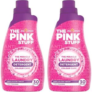 Stardrops – The Pink Stuff – The Miracle Laundry Detergent Color Care Liquid – 32oz Pack of 2