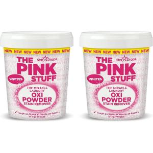 Stardrops – The Pink Stuff – The Miracle Laundry Oxi Powder Stain Remover For White’s Bundle (2 Whites Powder), 4.40 Pound (Pack of 2) (PS2LW)(35.27 Ounce (Pack of 2))