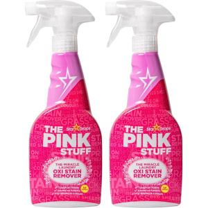 Stardrops – The Pink Stuff – The Miracle Laundry Oxi Stain Remover Spray 2-Pack Bundle (2 Laundry Stain Remover)(34 Fl Oz (Pack of 1))