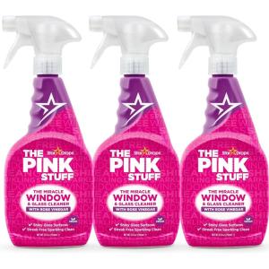 Stardrops – The Pink Stuff – The Miracle Window & Glass Cleaner with Rose Vinegar 3-Pack Bundle (3 Window & Glass Cleaner)(Rose)