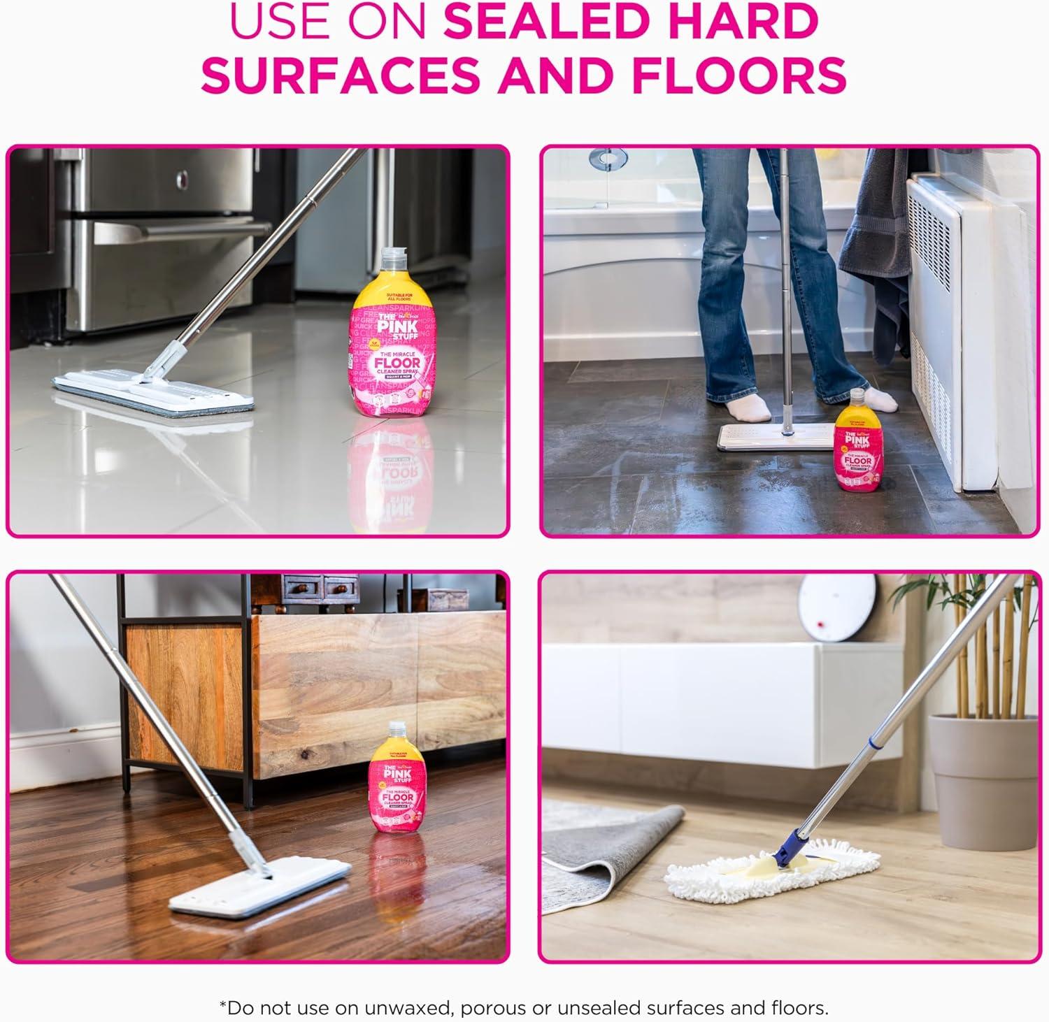 image:imageStardrops The Pink Stuff The Miracle Floor Cleaner Spray Squirt amp Mop Formula for Sparkling Clean Floors Fast Drying StreakFree Finish Fresh Fragrance 253 fl oz25 Fl Oz Pack of 1