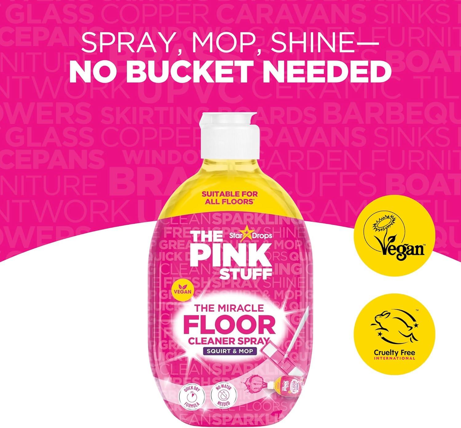 image:imageThe Pink Stuff Stardrops The Miracle Floor Cleaner Spray Squirt amp Mop Formula for Sparkling Clean Floors Fast DryingStreakFree FinishFresh Fragrance253 fl ozPack of 2