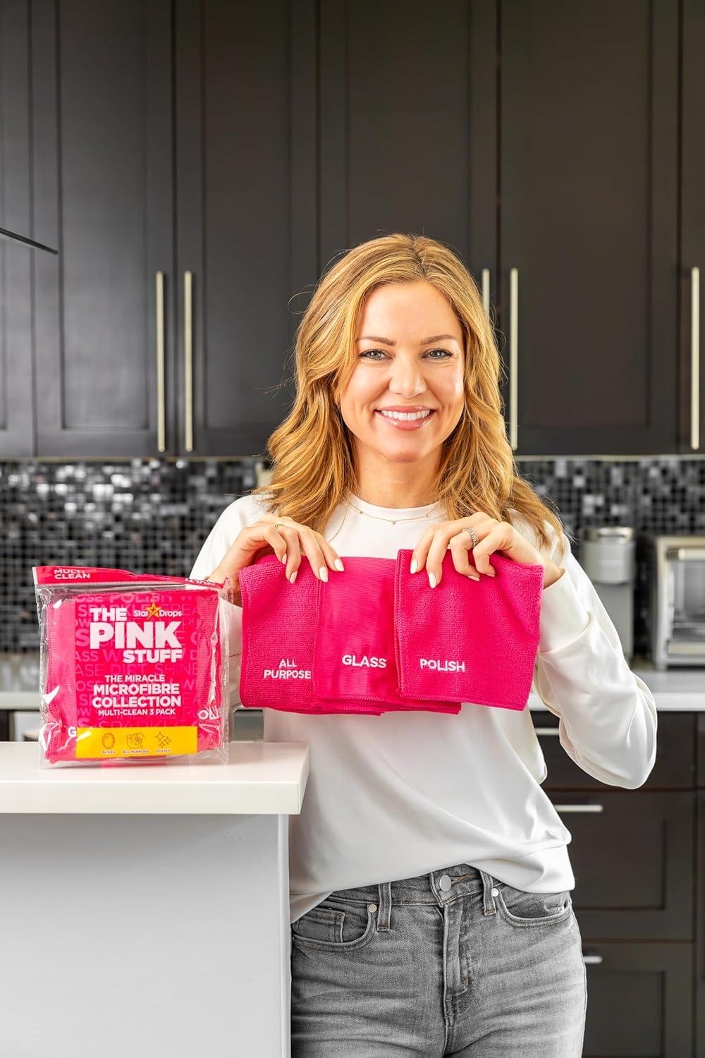 image:imageStardrops The Pink Stuff Miracle Microfibre Cloth Collection AllPurpose Glass and Polish Cleaning Cloths for a StreakFree Shine 9Pack9 Pack